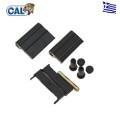 Μεντεσές αλουμινίου Cal για παλιά σειρά ΑΤ 219 χρώμα μαύρο