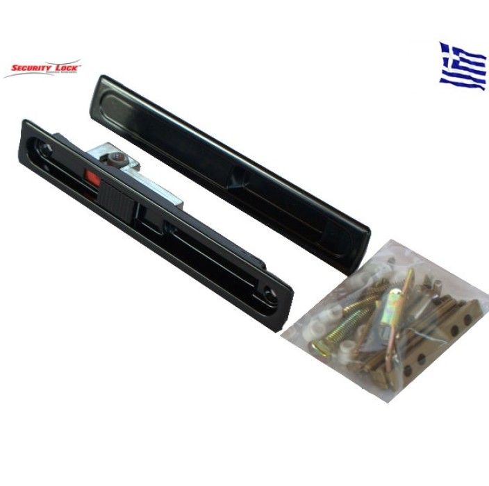 Prima χωνευτή συρόμενων για όλες τις χρήσεις Security Lock 105 μαύρη