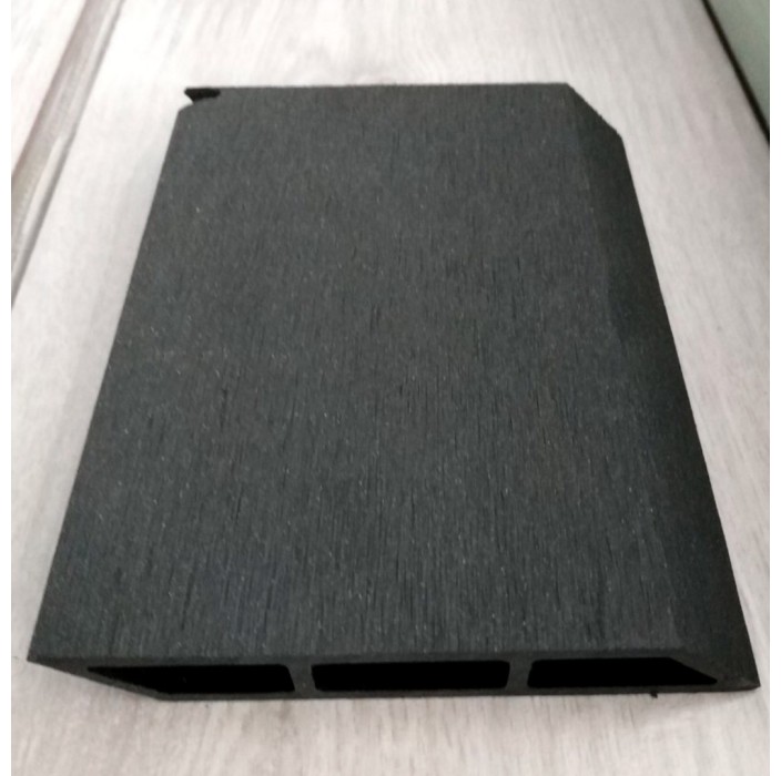 Τάβλα Συνθετικής περίφραξης DECK WPC 12 Μαύρη Black Dedron 20x120x3600 (λοξή βέργα) κωδ. 2071-12 (τιμή βέργας)
