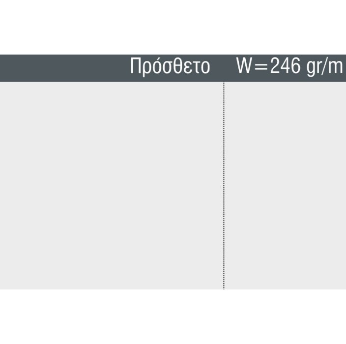 Πρόσθετο αλουμινίου S30540 σειράς S560 Smartia Alumil σε χρώμα λευκό 9016
