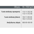 Οδηγός χαμηλός τζάμι-σίτα-παντζούρι S30558 σειράς S560 Smartia Alumil 6m σε χρώμα λευκό 9016