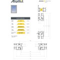 Ταυ φύλλων S67566 σειράς S67 Smartia Alumil 4,7m σε χρώμα λευκό 9016