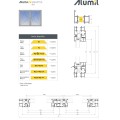 Ταυ φύλλων S67566 σειράς S67 Smartia Alumil 4,7m σε χρώμα λευκό 9016