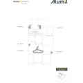 Πρόσθετο M11270 σειράς Μ11000 Smartia Alumil 2m σε χρώμα λευκό 9016