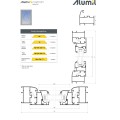 Κατωκάσι αλουμινίου M9346 της σειράς M9400 Comfort Alumil 2m σε χρώμα ανοδίωση ασημί