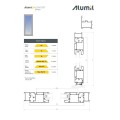 Φύλλο European Groove M9513 σειράς Μ9400 Comfort Alumil 6,5m σε χρώμα καφέ 8014