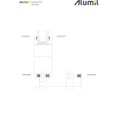 Κάσα επάλληλου M14608 σειράς Μ14600 Smartia Alumil 6m σε χρώμα λευκό 9016