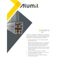 Ταυ φύλλων S67566 σειράς S67 Smartia Alumil 4,7m σε χρώμα λευκό 9016