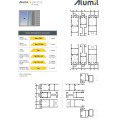 Κάσα επάλληλου M14608 σειράς Μ14600 Smartia Alumil 6m σε χρώμα λευκό 9016