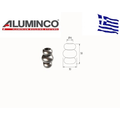 Ροζέτα για προφίλ 16 Aluminco 4618