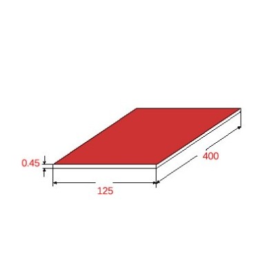 Λαμαρίνα Σιδήρου Βαμμένη Κεραμίδι 8004, 1250x4000x0.45mm