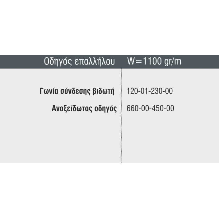 Κάσα επάλληλου M14608 σειράς Μ14600 Smartia Alumil 6m σε χρώμα λευκό 9016