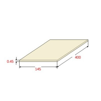 Λαμαρίνα Σιδήρου Βαμμένη Μπέζ 1015, 1250x4000x0.45mm