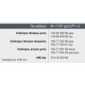 Ταυ φύλλων S67566 σειράς S67 Smartia Alumil 4,7m σε χρώμα λευκό 9016