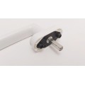 Λαβή μικρή,137mm με καρέ 7x7mm, (25mm) logo Alumil λευκή 3809072502