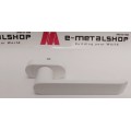 Λαβή μικρή,137mm με καρέ 7x7mm, (25mm) logo Alumil λευκή 3809072502