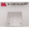 Φλάτζα για κοιλοδοκό γαλβανιζέ 120x120x3mm