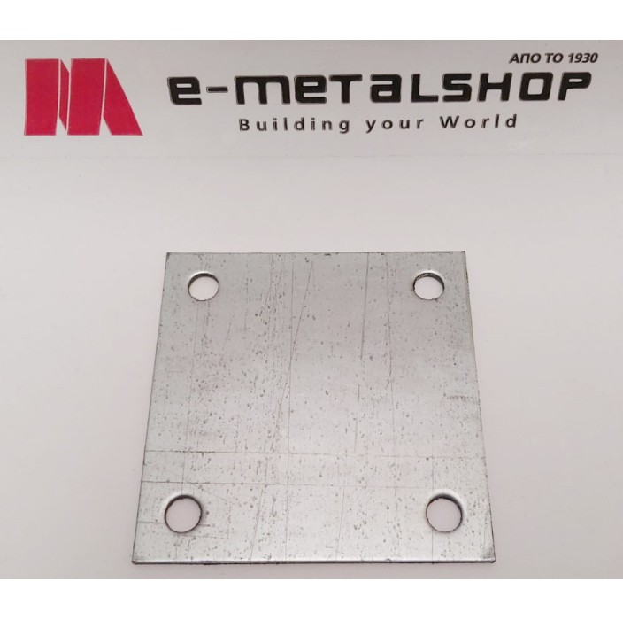 Φλάτζα για κοιλοδοκό γαλβανιζέ 120x120x3mm