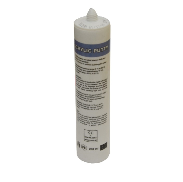 Ακρυλικός στόκος Alumil 280ml λευκός