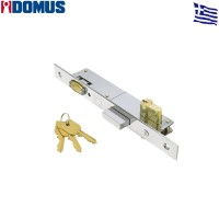 Κλειδαριά μπίλιας 20άρα με κύλινδρο Domus 92120. Για κουφώματα αλουμινίου