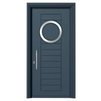 Θωρακισμένη πόρτα αλουμινίου inox Alfa SA 6010