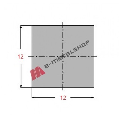 Μασίφ Τετράγωνο Γαλβανιζέ 12x12 6m 