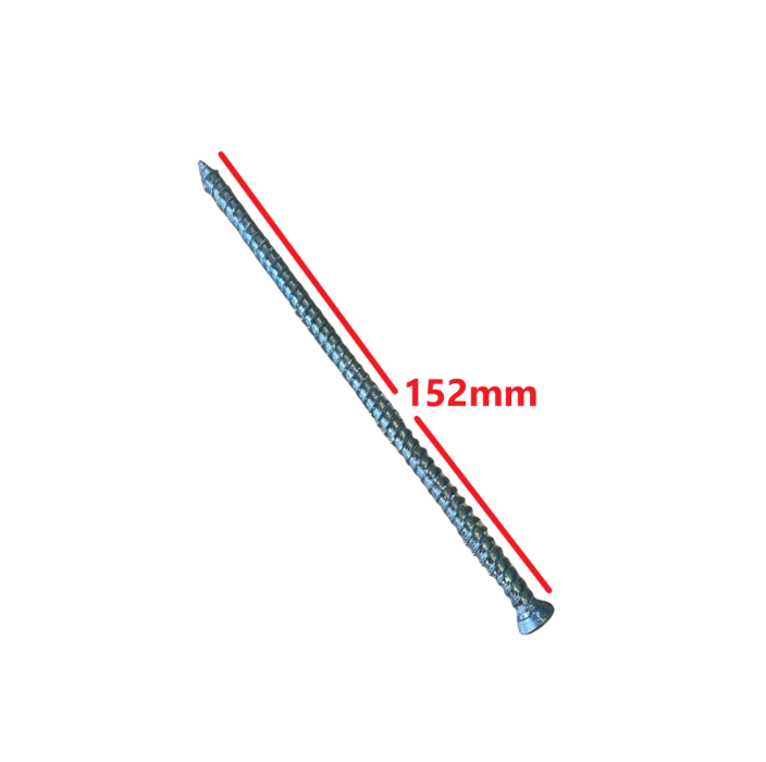 Τσιμεντόβιδα (βίδα μπετού) 7,5*152mm, γαλβανιζέ κανονικό κεφάλι