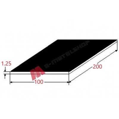 Λαμαρίνα Σιδήρου DCP Μαύρη 1000x2000x1.25mm