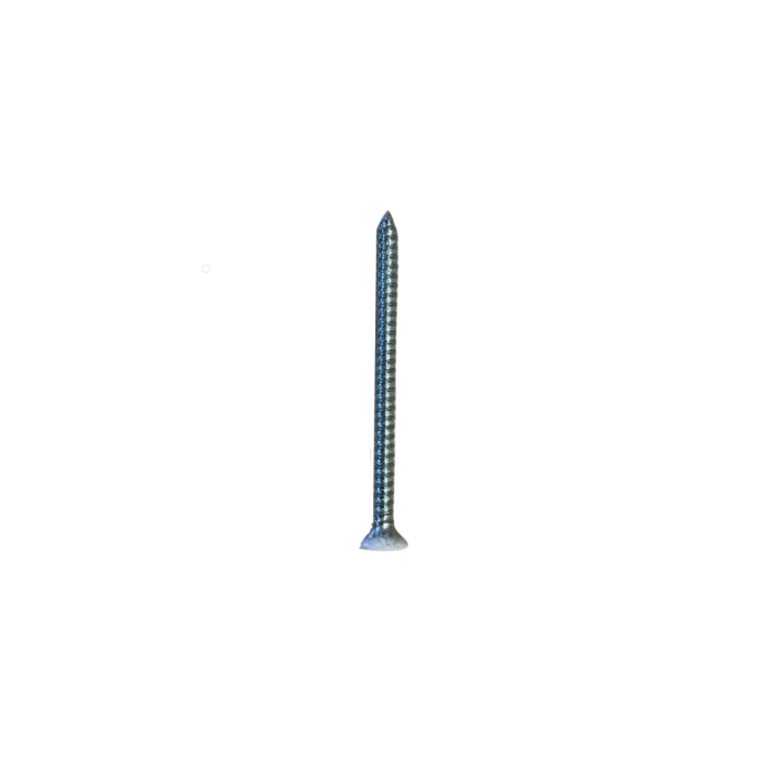 Λαμαρινόβιδα 12x3 (5,5x75) φρεζάτη [] σε χρώμα λευκό.
