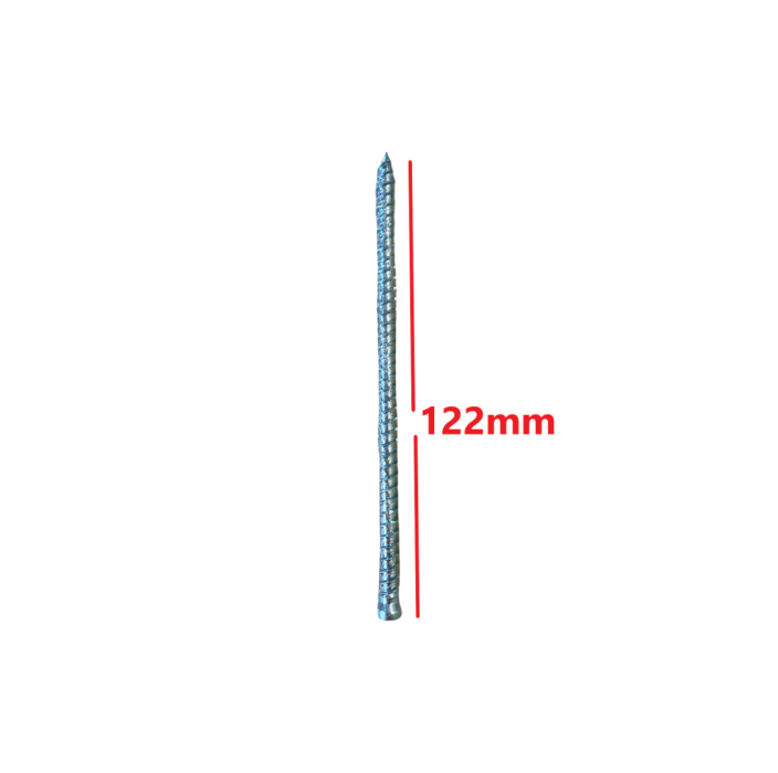Τσιμεντόβιδα (βίδα μπετού) 7,5*122mm, γαλβανιζέ ακέφαλη