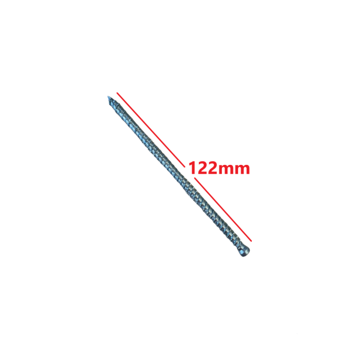 Τσιμεντόβιδα (βίδα μπετού) 7,5*122mm, γαλβανιζέ ακέφαλη