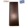 Τάβλα περίφραξης αλουμινίου σε χρώμα 523 Rust (λοξή βέργα) 20Χ120Χ6000, Τέχνη (τιμή βέργας 6μ.)