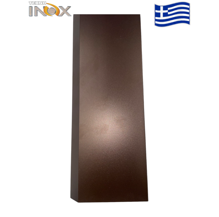 Τάβλα περίφραξης αλουμινίου σε χρώμα 523 Rust (λοξή βέργα) 20Χ120Χ6000, Τέχνη (τιμή βέργας 6μ.)