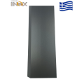 Τάβλα περίφραξης αλουμινίου σε χρώμα 502 Grey (λοξή βέργα) 20Χ120Χ6000, Τέχνη (τιμή βέργας 6μ.)