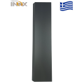 Τάβλα περίφραξης αλουμινίου σε χρώμα 502 Grey (λοξή βέργα) 20Χ120Χ6000, Τέχνη (τιμή βέργας 6μ.)