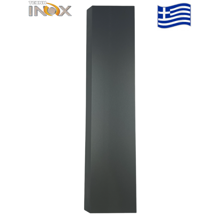 Τάβλα περίφραξης αλουμινίου σε χρώμα 502 Grey (λοξή βέργα) 20Χ120Χ6000, Τέχνη (τιμή βέργας 6μ.)