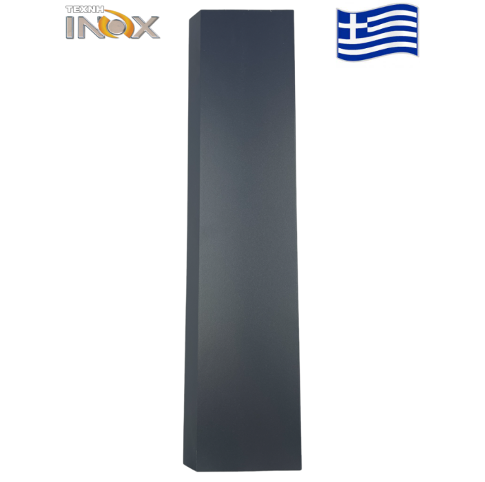 Τάβλα περίφραξης αλουμινίου σε χρώμα 503 Greyblue (λοξή βέργα) 20Χ120Χ6000, Τέχνη (τιμή βέργας 6μ.)