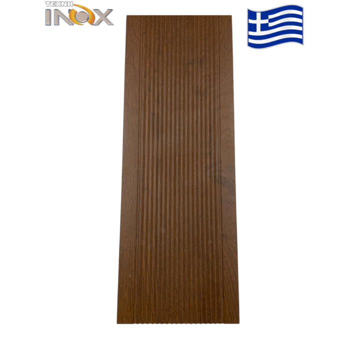 Τάβλα περίφραξης αλουμινίου σε χρώμα 02 Nussbaum 14x100x6000mm , Τέχνη (τιμή βέργας 6μ.)