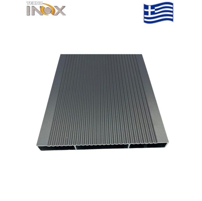 Τάβλα περίφραξης αλουμινίου σε χρώμα 502 GREY 14x150x6000mm, Τέχνη (τιμή βέργας 6μ.)