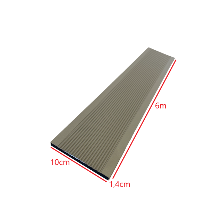 Τάβλα περίφραξης αλουμινίου σε χρώμα 517 Dune 14x100x6000mm, Τέχνη (τιμή βέργας 6μ.)