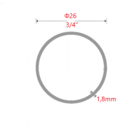 Σωλήνα Γαλβανιζέ ΒΤ Φ26 3/4'' 1,8mm 6m