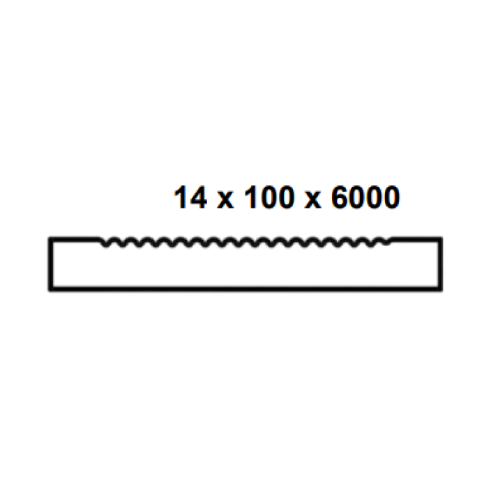 Τάβλα περίφραξης αλουμινίου σε χρώμα 517 Dune 14x100x6000mm, Τέχνη (τιμή βέργας 6μ.)