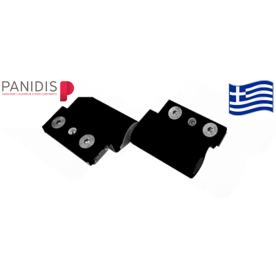 Ρυθμιζόμενος μεντεσές βαρεως τυπου περιμετρικός 310 Μακεδονικής μαύρος