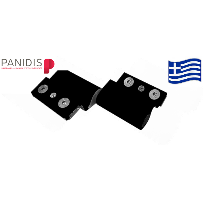 Ρυθμιζόμενος μεντεσές βαρεως τυπου περιμετρικός 310 Μακεδονικής μαύρος