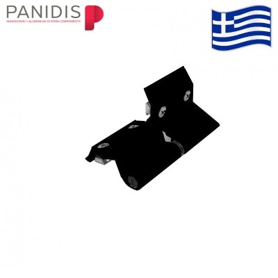 Μεντεσές αλουμινίου τετραφύλλου CE MTT-10 Μ Μακεδονικής Μαύρος