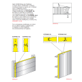Πάνελ οροφής τραπεζοειδές EASYPANEL χρώμα κόκκινο RAL 3003 πάχος 40mm, μήκος 6μ.