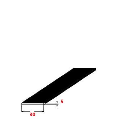 Λάμα 30x5mm Μαύρη 6m