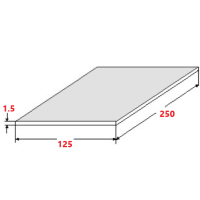 Λαμαρίνα Σιδήρου ανοξείδωτη Inox Mat 1250x2500x1.5mm