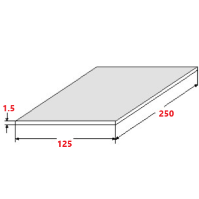 Λαμαρίνα Σιδήρου ανοξείδωτη Inox Mat 1250x2500x1.5mm