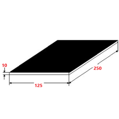 Λαμαρίνα Σιδήρου Μαύρη 1250x2500x10mm